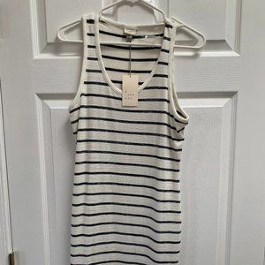 a new day horizontal stripped cotton dress | medium